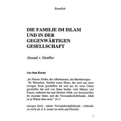 Die muslimische Familie in der hiesigen Gesellschaft (Mängelexemplar)