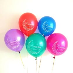 Luftballons "Ramadan Mubarak" (Multi, 5 Stk)