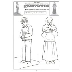 Malbuch über Teilwaschung, Gebet und heilige Nächte im Islam