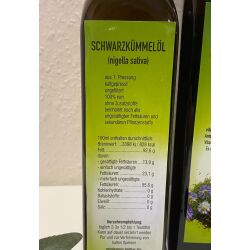 Reines Schwarzkümmelöl - kaltgepresst