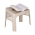 3 mal Rahle - Korantisch, stapelbar (Kunststoff Beige / Braun)