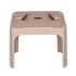 3 mal Rahle - Korantisch, stapelbar (Kunststoff Beige / Braun)