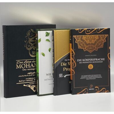 Paket: 4-teiliges Set zum besseren Kennenlernen unseres Propheten Mohammad (sas)