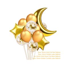 Luftballons-Set Mond und Sterne -"Eid Mubarak"...