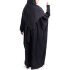 Bahraini Abaya Oversize - Lycra  (Schwarz)