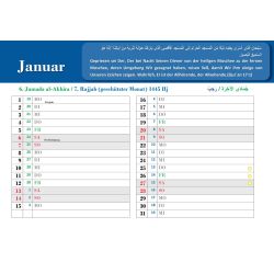 Islamischer Kalender und Familienplaner 2024 -...