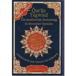 MÄNGELEXEMPLAR - Quran Tajweed mit Übersetzung auf Deutsch und Lautumschrift  (Transkription) - Komplett (Lautschrift)