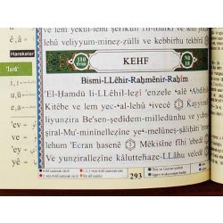 Quran-Tajweed (Tajwied) + Lautumschrift auf Türkisch...